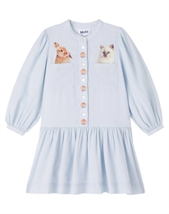 Платье-рубашка с принтом Клары, Pocket Pets Molo