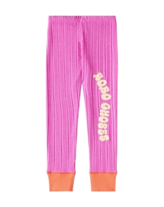 Леггинсы Wavy из джерси, фуксия Bobo choses