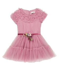 Платье из тюля с цветочным узором, Cipria Monnalisa