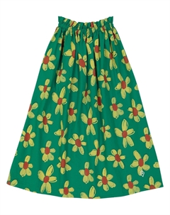 Платье из хлопка с цветочным принтом Медузы, Green Flowers The animals observatory