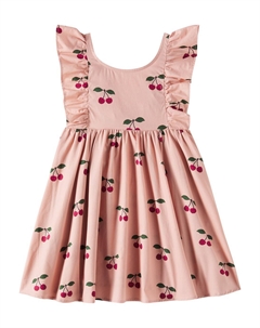 Платье из хлопка с принтом Вербена, Ma Grande Cerise Blush Konges slojd