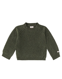 Свитер Гари в рубчик, Forest Green Melange Donsje