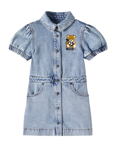 Джинсовое платье Teddy Bear, Iced Blue Moschino kids