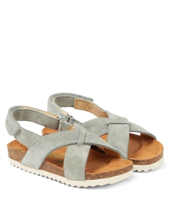 Замшевые сандалии Groot Cross, Velours Grey Pom d'api