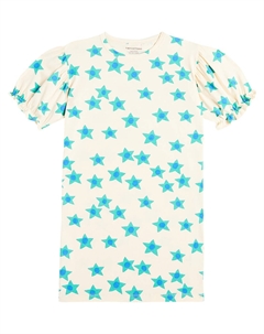 Платье из хлопкового джерси с принтом, Light Cream Tinycottons