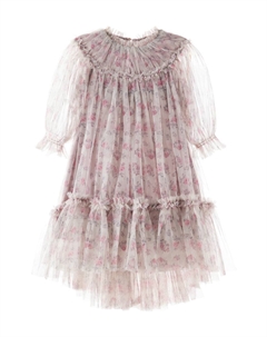 Платье из тюля с цветочным принтом Marisol, Pink Roses C'era una volta