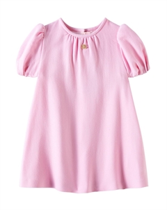 Платье из собранной шерсти, Rosa Confetto Chiaro Dolce & gabbana kids