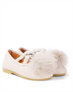 Кожаные балетки Izebella, Ivory Sheep Leather Donsje