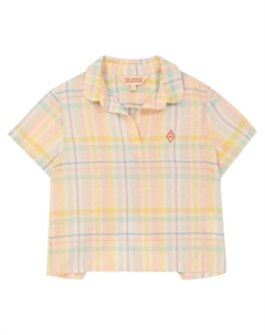 Хлопковая рубашка в клетку кенгуру, розовый The animals observatory