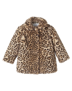 Пальто Doogie с леопардовым принтом, Caramel Bonpoint