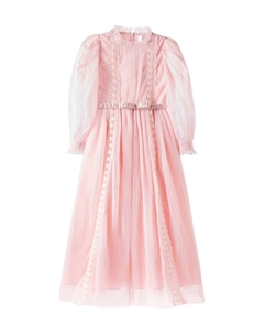 Платье пуэн-деспри с кружевной отделкой , Rose Pink Petite amalie