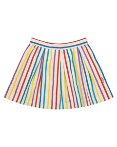 Юбка из полосатого хлопка, White Stripes The animals observatory