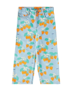 Прямые джинсы клубники, Denim Blue Tinycottons