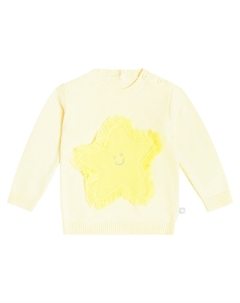 Детский хлопковый свитер, слоновая кость Stella mccartney kids