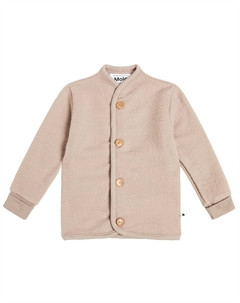 Кардиган из шерсти Baby Umber, Moon Sand Molo