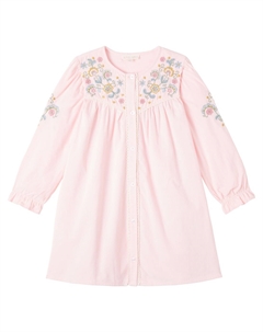 Платье Floriane из хлопкового вельвета с цветочным принтом, Light Pink Louise misha