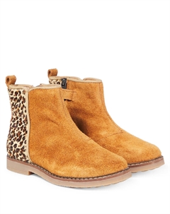 Замшевые ботильоны Trip Back, Valours Leopard Small Caramel Pom d'api