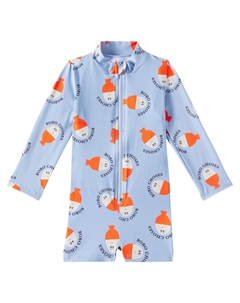 Детский купальник-рашгард с принтом, светло-синий Bobo choses