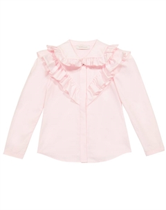 Рубашка из хлопкового поплина, Rosa Antico Monnalisa