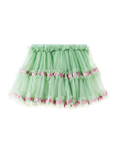 Юбка из тюля с цветочным принтом Joelle, зеленый Konges slojd