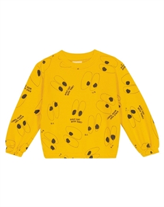 Хлопковая толстовка с принтом, желтый Bobo choses
