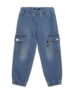 Джинсовые брюки, Azzurro Balmain kids