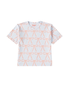 Футболка из хлопка с принтом, Pastel Blue Tinycottons