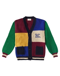 Кардиган BC с цветными блоками, разноцветный Bobo choses