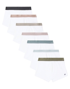 Комплект из 7 трусов-боксеров из хлопкового джерси, Blanc Lait Bonpoint