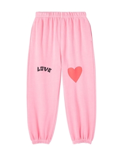 Спортивные брюки Love из хлопкового джерси, розовый Jelly mallow