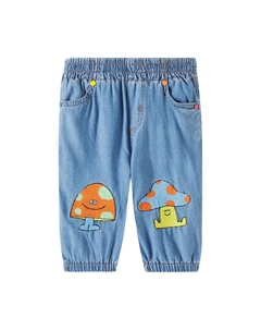 Детские вышитые джинсы, светло-синий Stella mccartney kids