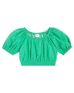 Укороченный топ из хлопка Delta, зеленый Paade mode