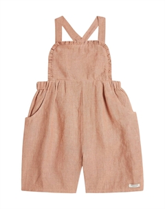 Комбинезон Bou из льняной смеси с оборками, Rust Metallic Donsje