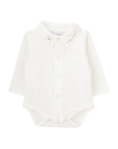 Боди Astro Bear с вышивкой, белый Knot