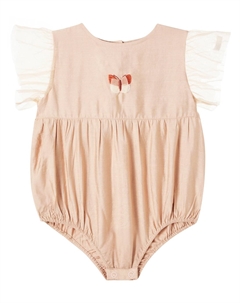 Вышитый боди Baby Vailen, Rose Mocha Donsje