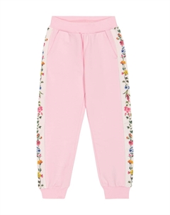 Спортивные брюки с цветочным принтом, розовый Monnalisa