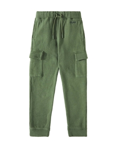 Спортивные брюки Gilbert из хлопчатобумажной ткани с флисом, Vert De Gris Bonpoint