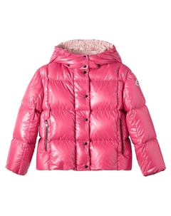 Стеганая пуховая лыжная куртка, Rose Moncler enfant