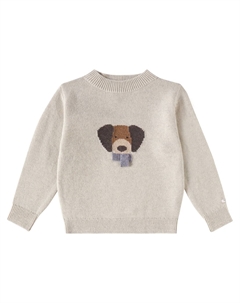 Шерстяной свитер Denn, Arctic Ivory Melange Donsje