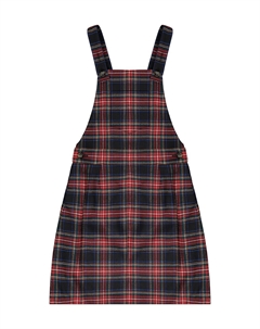 Платье в клетку из эластичной шерстяной смеси, Check-Tartan Dolce & gabbana kids