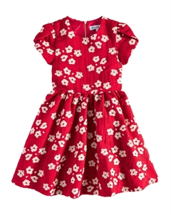 Платье из цветочного жаккарда, Rouge Tartine et chocolat