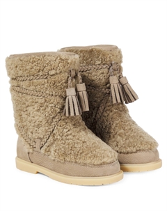 Ботинки Myril из овчины с бахромой, Stone Sheep Wool Donsje