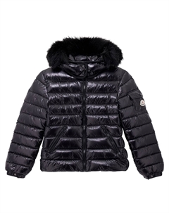 Стеганая куртка-пуховик, черный Moncler enfant