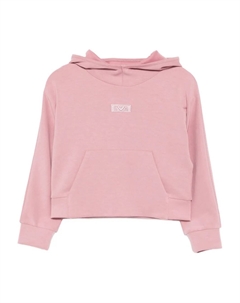 Худи с вышитым логотипом, розовый Emporio armani kids