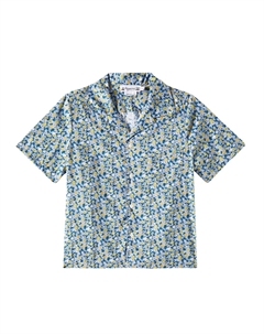 Хлопковая рубашка с принтом Стива, Fl Jaune Bonpoint