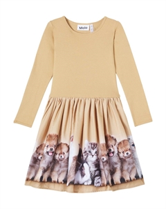 Платье Casie Warm с принтом из хлопковой смеси, Fluffiness Molo