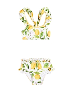 Бикини с принтом Палермо и оборками, Yellow Lemons Suncracy