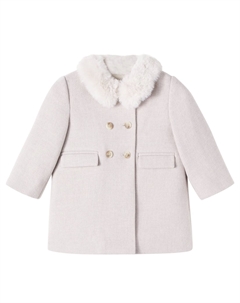Пальто Baby Moka из смесовой шерсти, бежевый Bonpoint