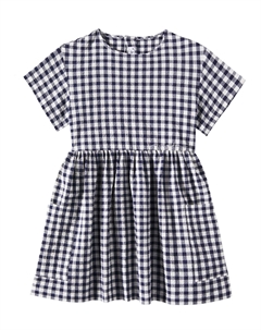 Платье из хлопка в клетку, синий Il gufo