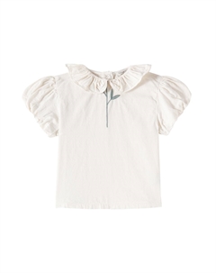 Хлопковая блузка Sennie, Warm White Donsje